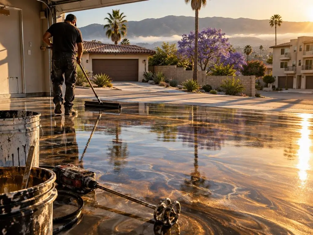 Metallic Epoxy in Los Angeles, CA